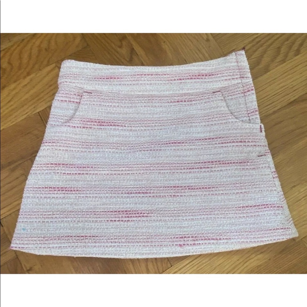 Janie and Jack Girl Boucle Pink Glitter Skirt Size 3